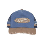 Ringers Western Unisex Worn Out Deep Fit Trucker Cap (625051RW)  Clay/Blue