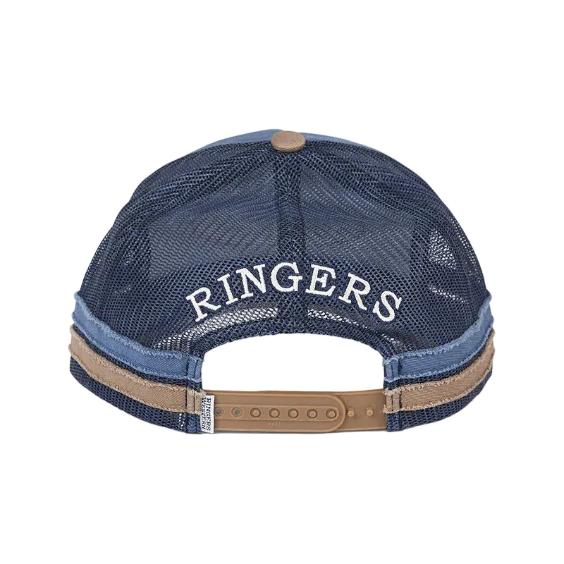 Ringers Western Unisex Worn Out Deep Fit Trucker Cap (625051RW)  Clay/Blue