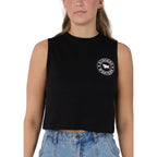 Ringers Western Womens Backcountry Cropped Muscle Tank  (225267RW)  Black/Pink