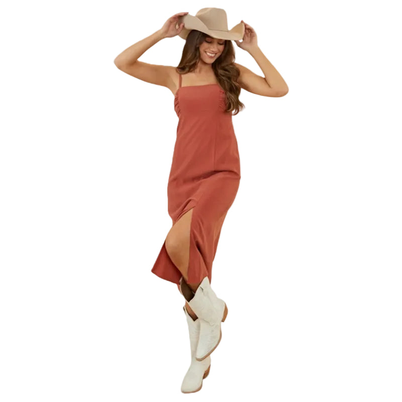 Ringers Western Womens Bobbie Midi Dress (223083RW) Cedar [SD]