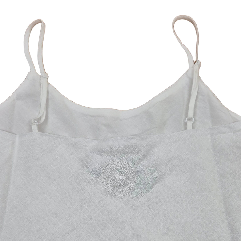 Ringers Western Womens Carmen Bias Cut Linen Cami Top (225177RW)  White