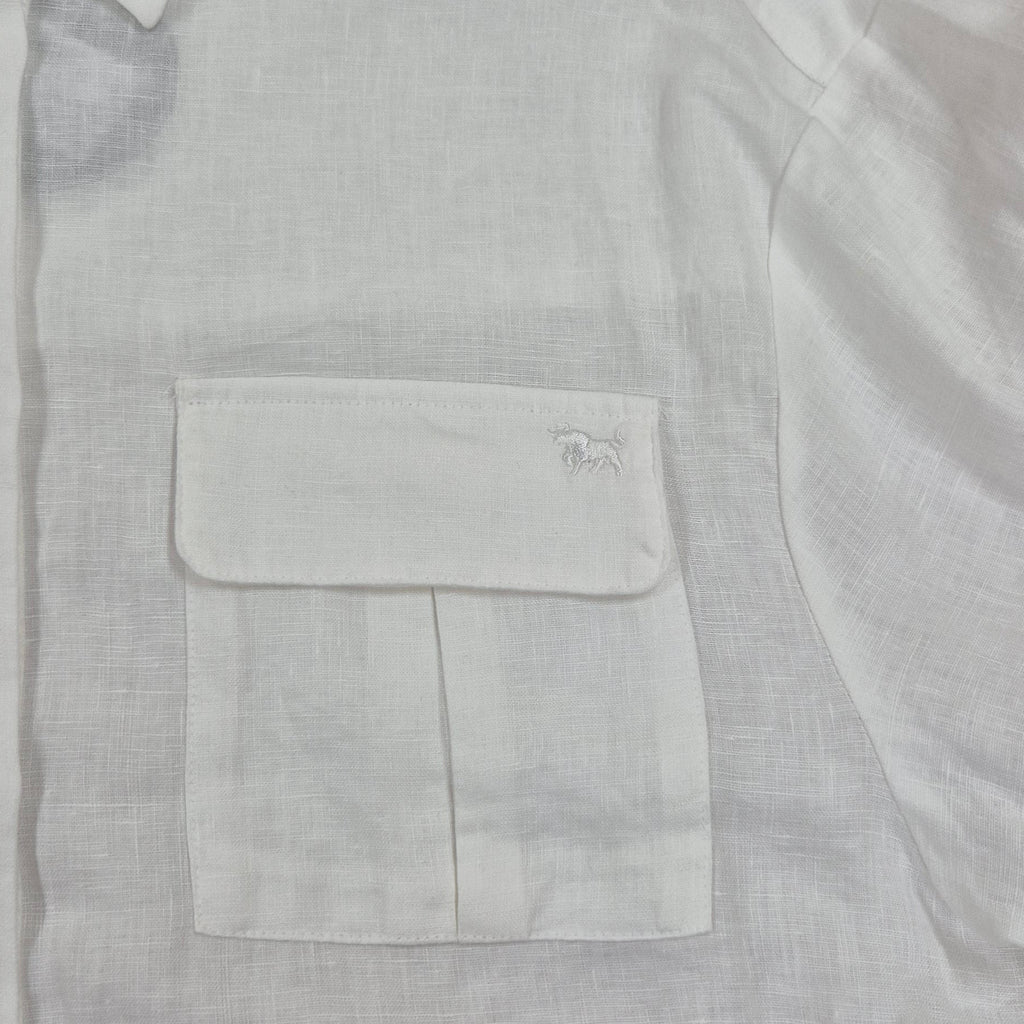 Ringers Western Womens Celine Oversized L/S Linen Shirt (225185RW)  White