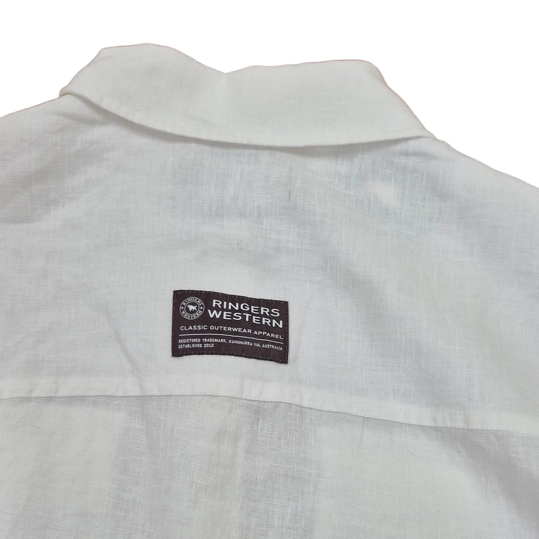 Ringers Western Womens Celine Oversized L/S Linen Shirt (225185RW)  White