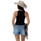 Ringers Western Womens Essential Classic Rib Tank (225229RW) Black
