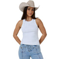 Ringers Western Womens Essential Classic Rib Tank (225229RW)  White