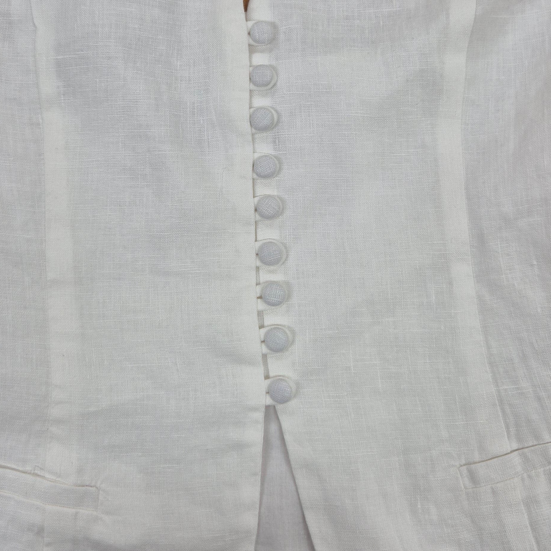 Ringers Western Womens Fallon Linen Halter S/S Top (225178RW)  White