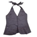 Ringers Western Womens Fallon Linen Halter Top (225178RW)  Chocolate