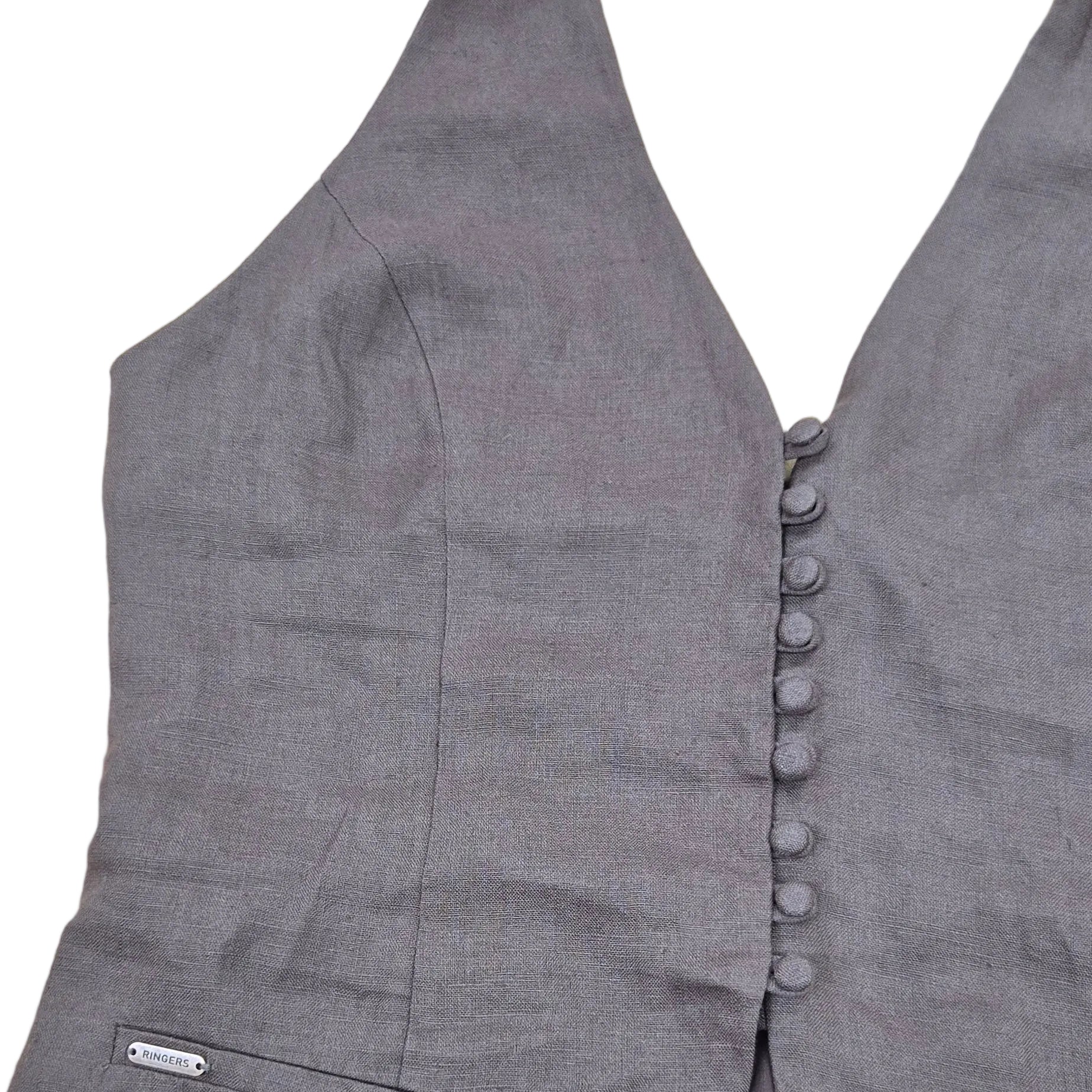 Ringers Western Womens Fallon Linen Halter Top (225178RW)  Chocolate