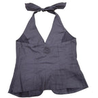 Ringers Western Womens Fallon Linen Halter Top (225178RW)  Chocolate
