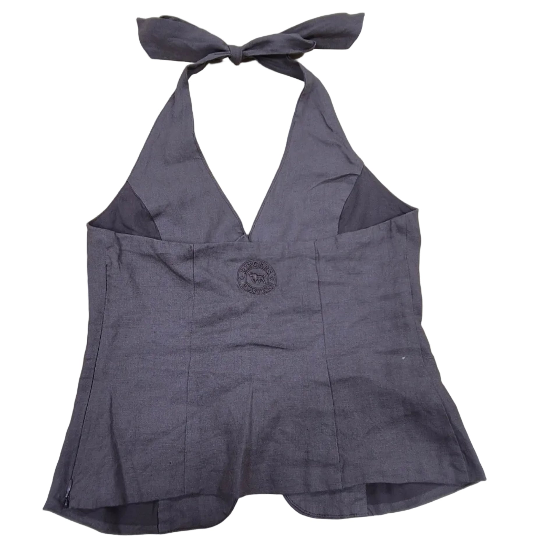 Ringers Western Womens Fallon Linen Halter Top (225178RW)  Chocolate