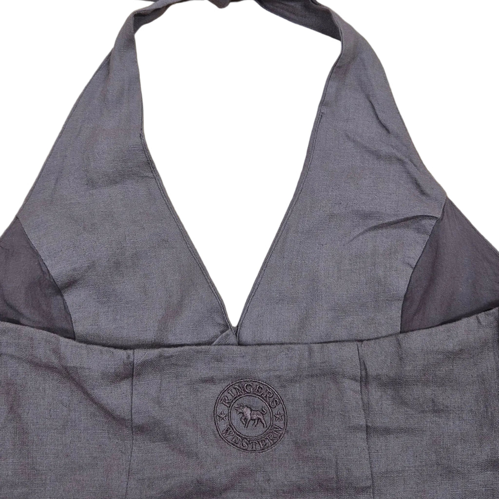 Ringers Western Womens Fallon Linen Halter Top (225178RW)  Chocolate