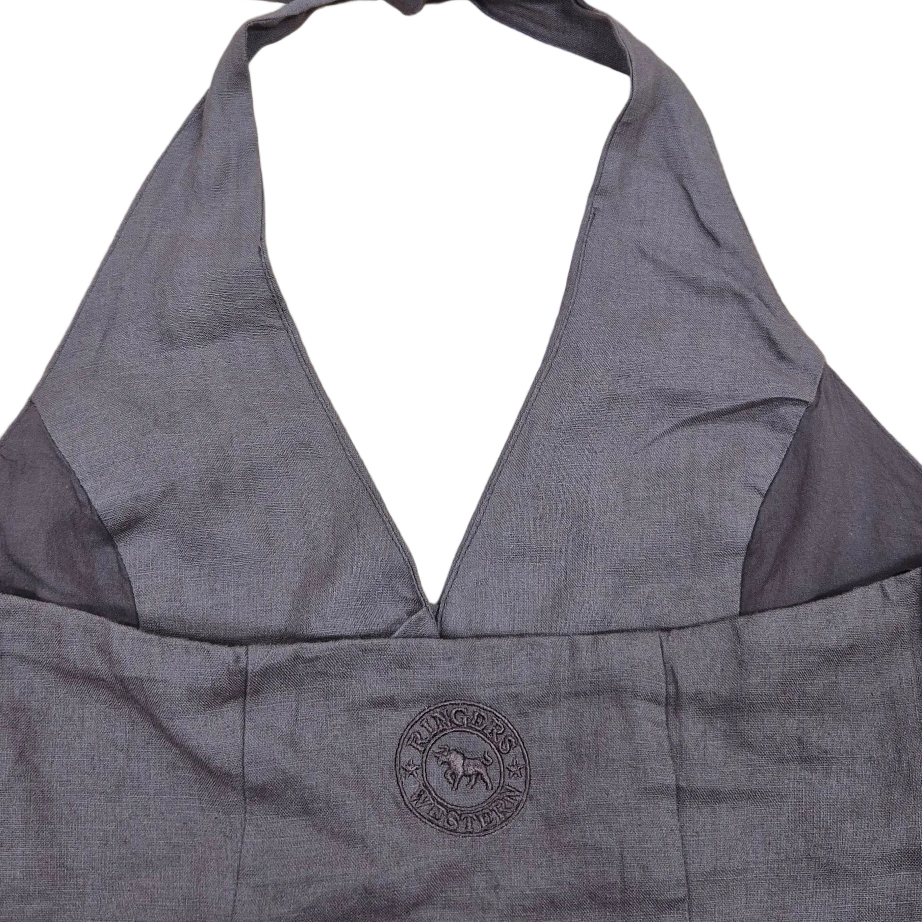 Ringers Western Womens Fallon Linen Halter Top (225178RW)  Chocolate