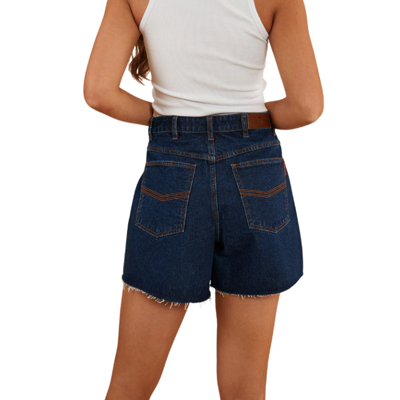 Ringers Western Womens Gracie Denim Shorts (222123RW) Dark Wash Blue
