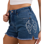 Ringers Western Womens Gracie Womens Denim Shorts (222123RW) True Blue
