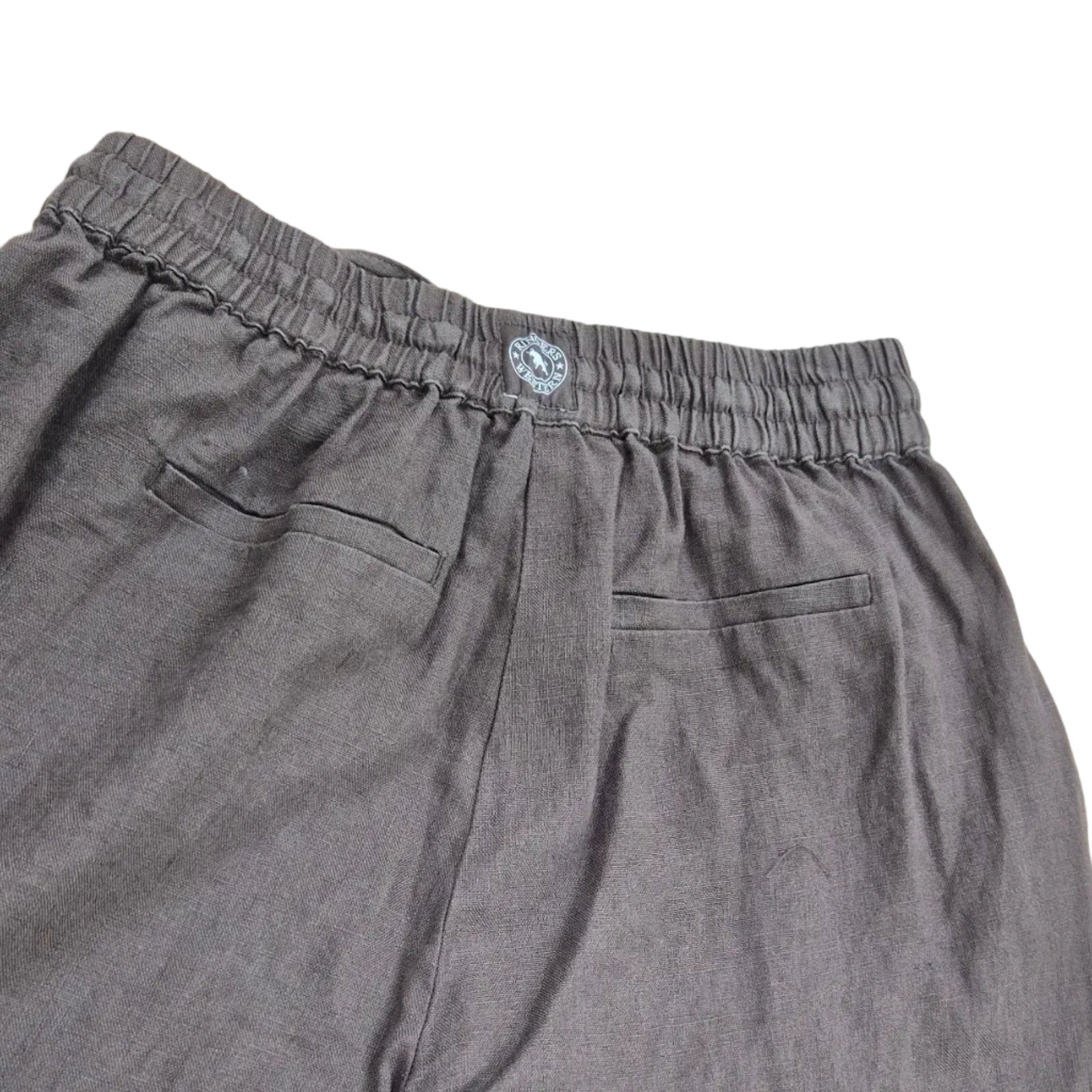 Ringers Western Womens Hattie Linen Drawstring Pants (225180RW)  Chocolate