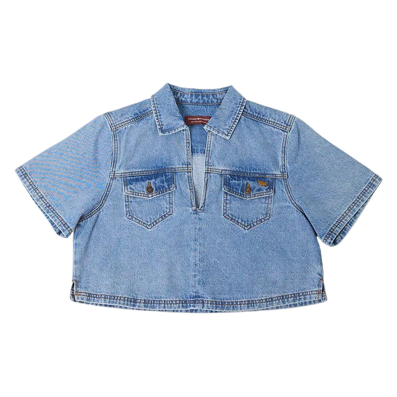 Ringers Western Womens Iris Outback Denim Top  (225227RW)  Light Blue