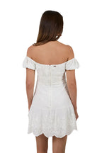 Ringers Western Womens Marisol Broderie Mini Dress (225223RW)  White