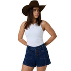 Ringers Western Womens Mollie High Rise Sailor Shorts (225134RW)  Classic Blue