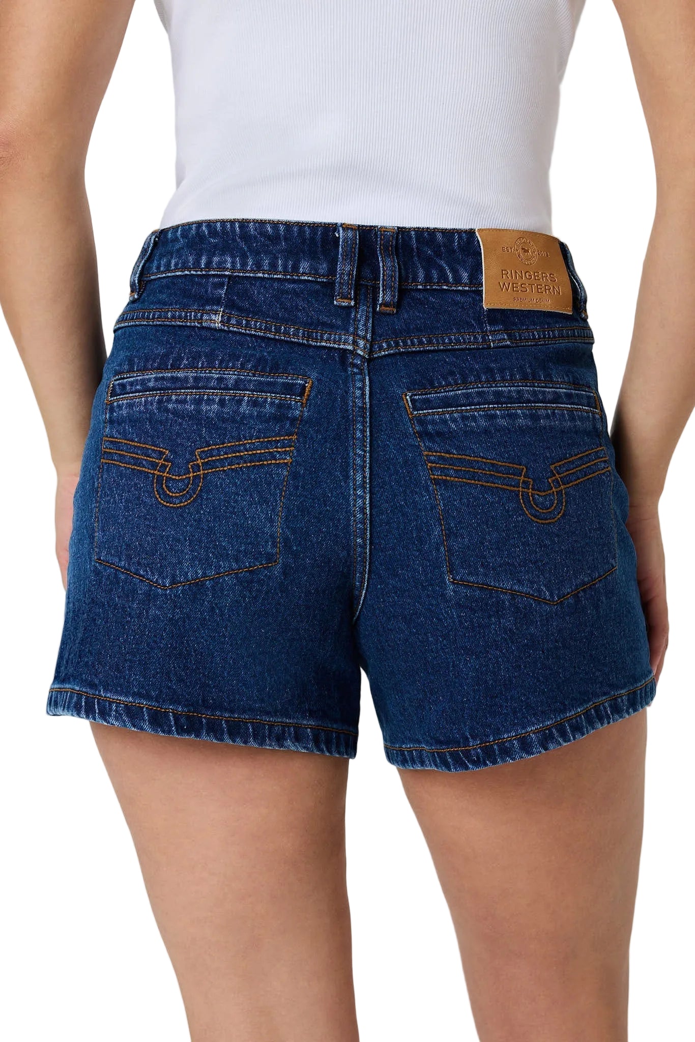 Ringers Western Womens Mollie High Rise Sailor Shorts (225134RW)  Classic Blue
