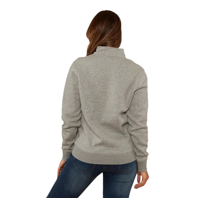 Ringers Western Womens Peninsula 1/4 Zip Jumper (223091RW) Grey Marle