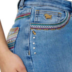 Ringers Western Womens Penny Rodeo Festival High Rise Bootleg Jeans (225164RW)  Mid Blue