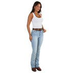 Ringers Western Womens Penny Rodeo High Rise Bootleg Jeans (222104RW) Vintage Light Blue