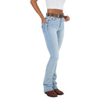 Ringers Western Womens Penny Rodeo High Rise Bootleg Jeans (222104RW) Vintage Light Blue