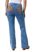 Ringers Western Womens Penny Starstruck High Rise Bootleg Jeans (225133RW)  Mid Blue