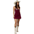 Ringers Western Womens Roam Free Mini Dress (225258RW)  Plum