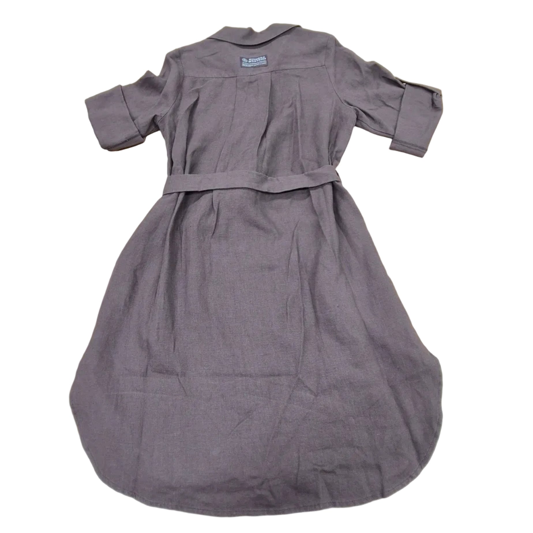 Ringers Western Womens Solene Linen Shirt Dress (225171RW)  Chocolate