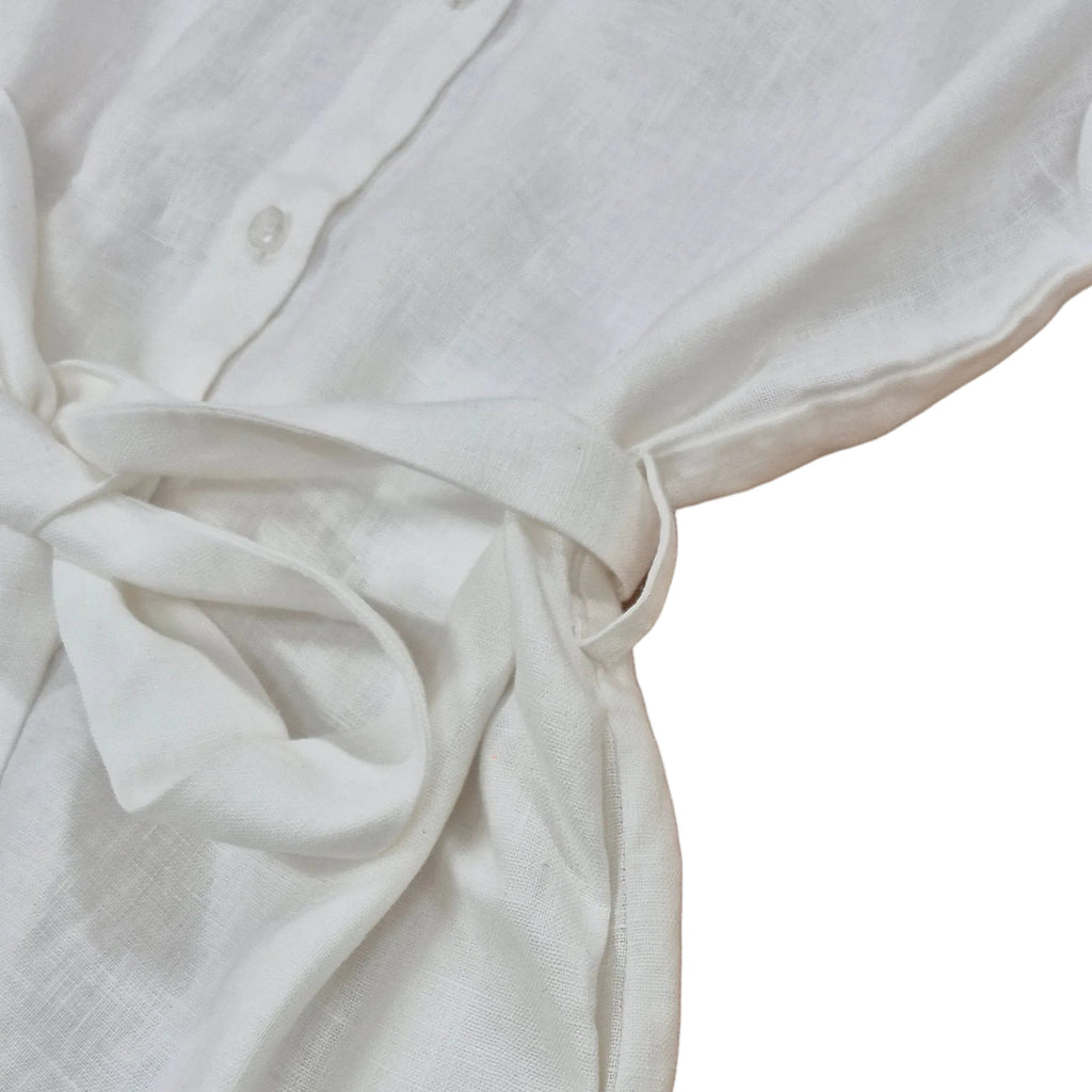 Ringers Western Womens Solene Linen Shirt Dress (225171RW)  White
