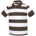 Ritemate Childrens Pilbara Classic Y/D Striped S/S Polo (RMPC146) Olive/White