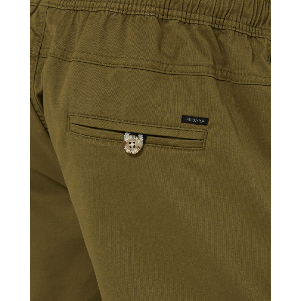 Ritemate Mens Pilbara Cotton Stretch Walk Shorts (RMPC121) Capers