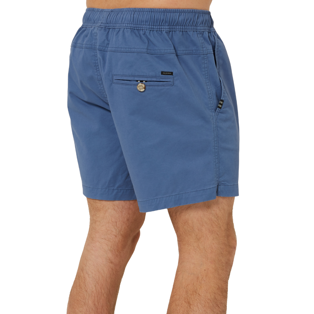 Ritemate Mens Pilbara Cotton Stretch Walk Shorts (RMPC121) Copen Blue