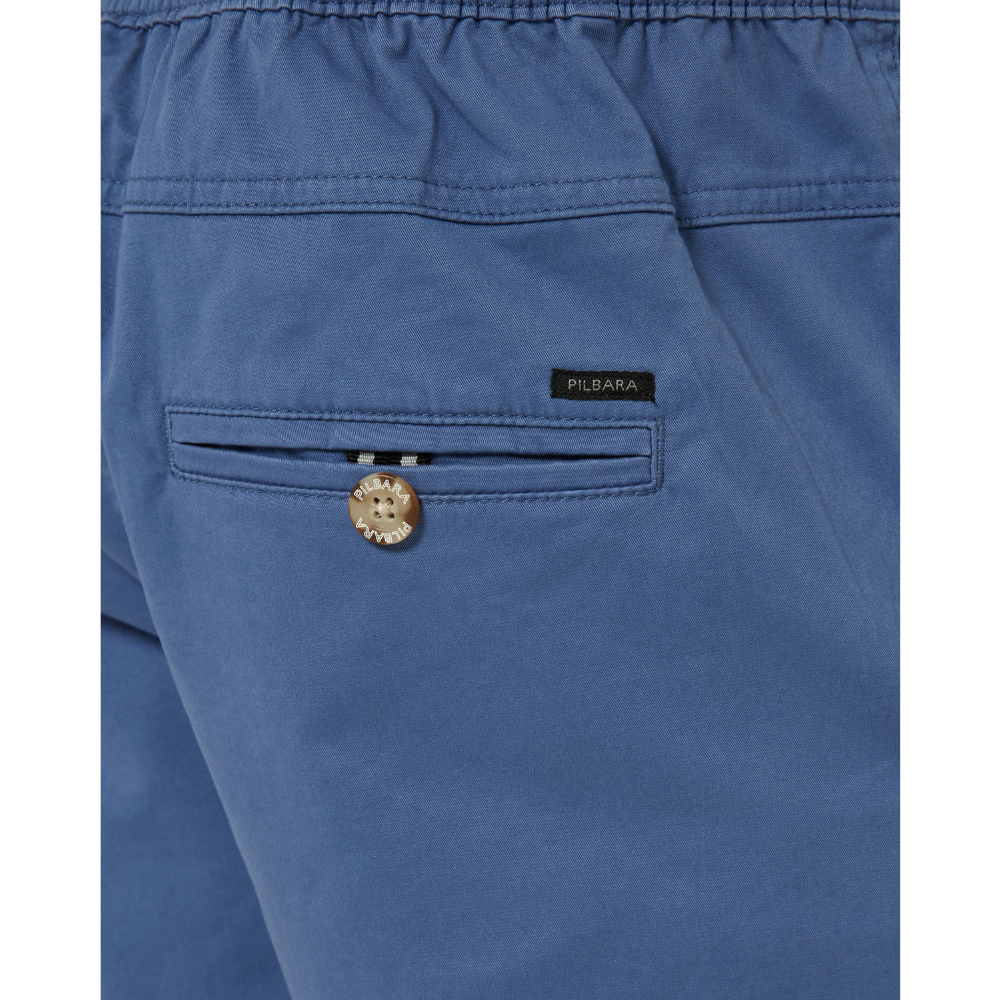 Ritemate Mens Pilbara Cotton Stretch Walk Shorts (RMPC121) Copen Blue