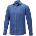 Ritemate Mens Pilbara L/S Linen Shirt (RMPC055) Deep Blue