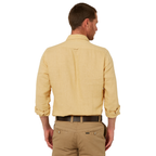 Ritemate Mens Pilbara L/S Linen Shirt (RMPC055) Desert