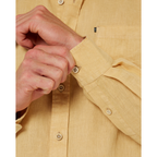 Ritemate Mens Pilbara L/S Linen Shirt (RMPC055) Desert
