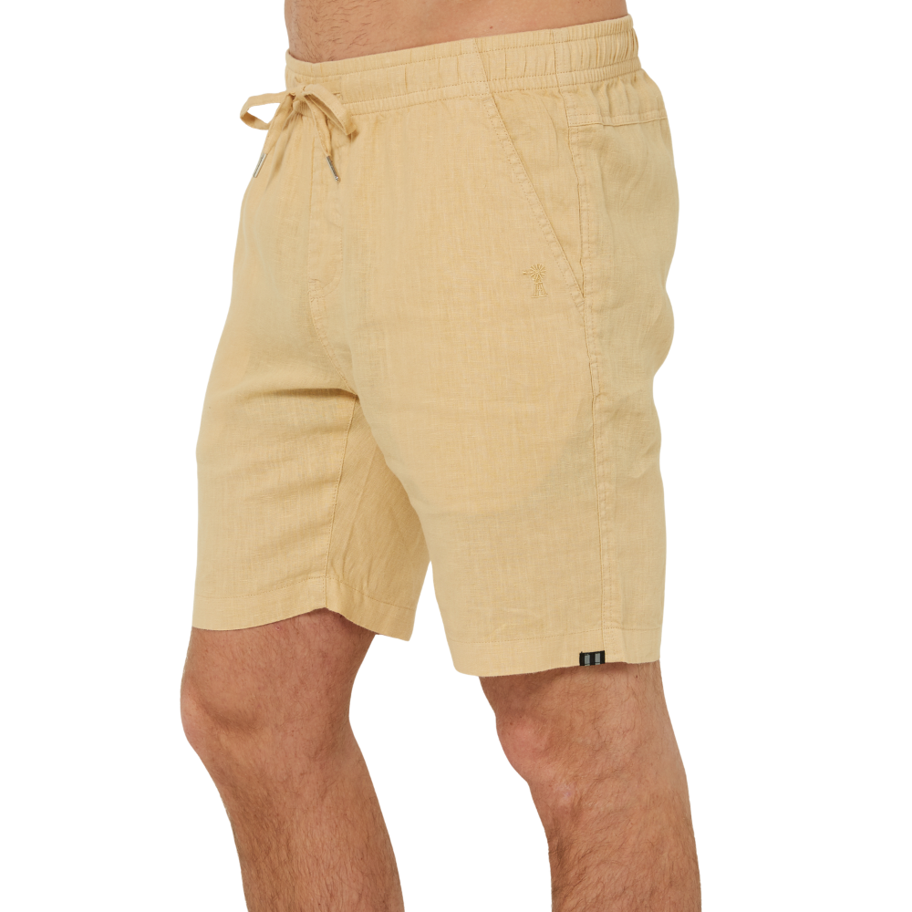 Ritemate Mens Pilbara Linen Shorts (RMPC078) Desert