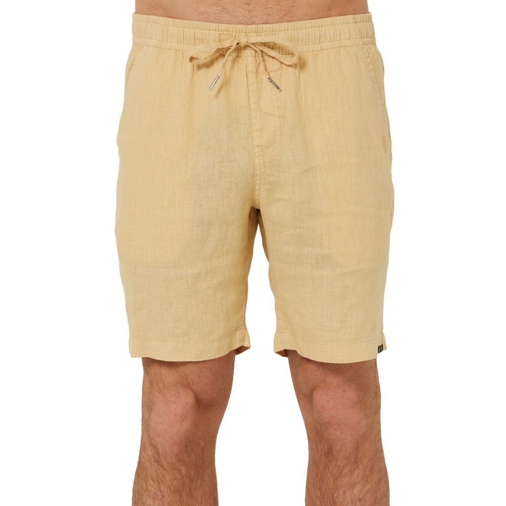 Ritemate Mens Pilbara Linen Shorts (RMPC078) Desert