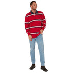 Ritemate Mens Pilbara Rugby (RMPC162) Crimson/Navy/White