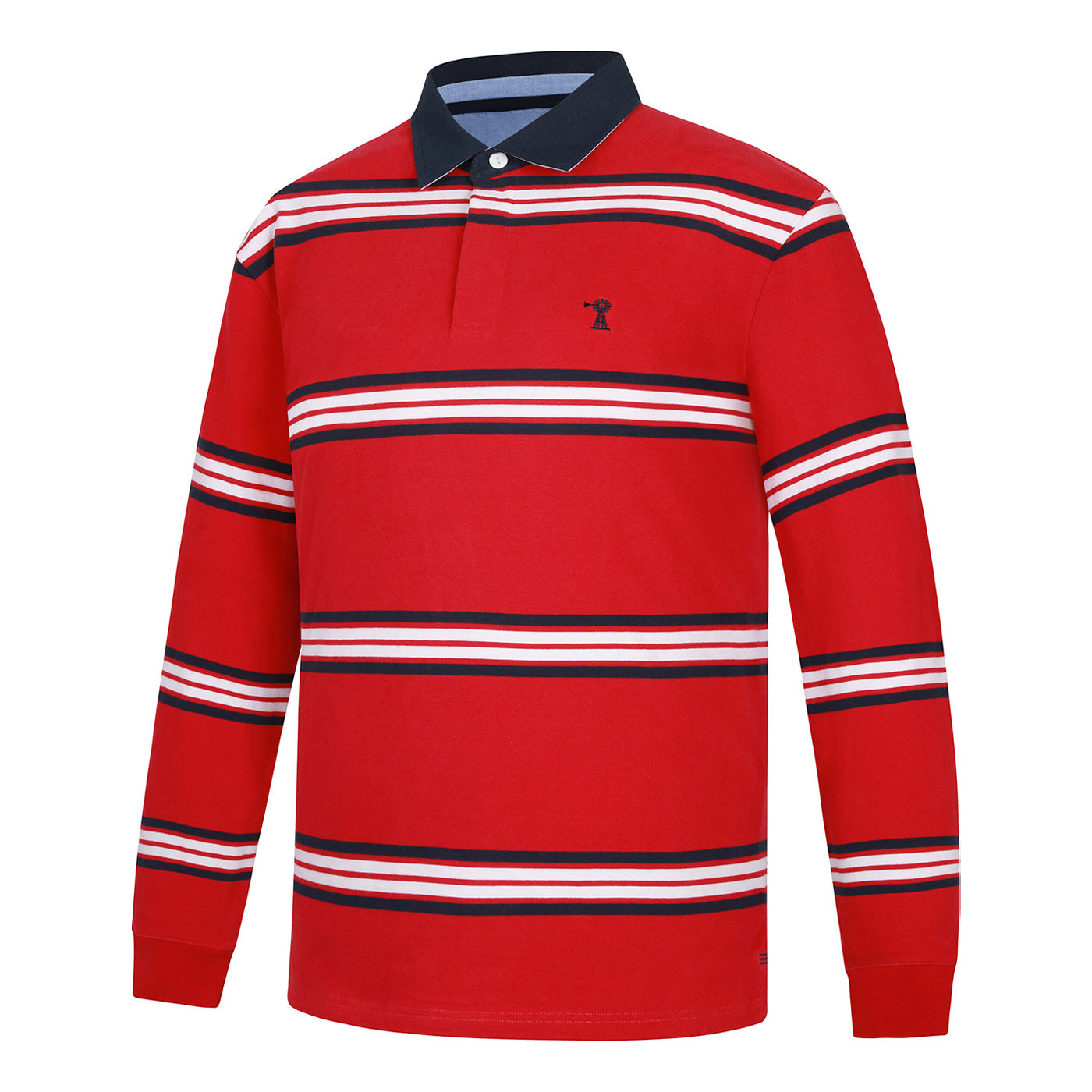 Ritemate Mens Pilbara Rugby (RMPC162) Crimson/Navy/White