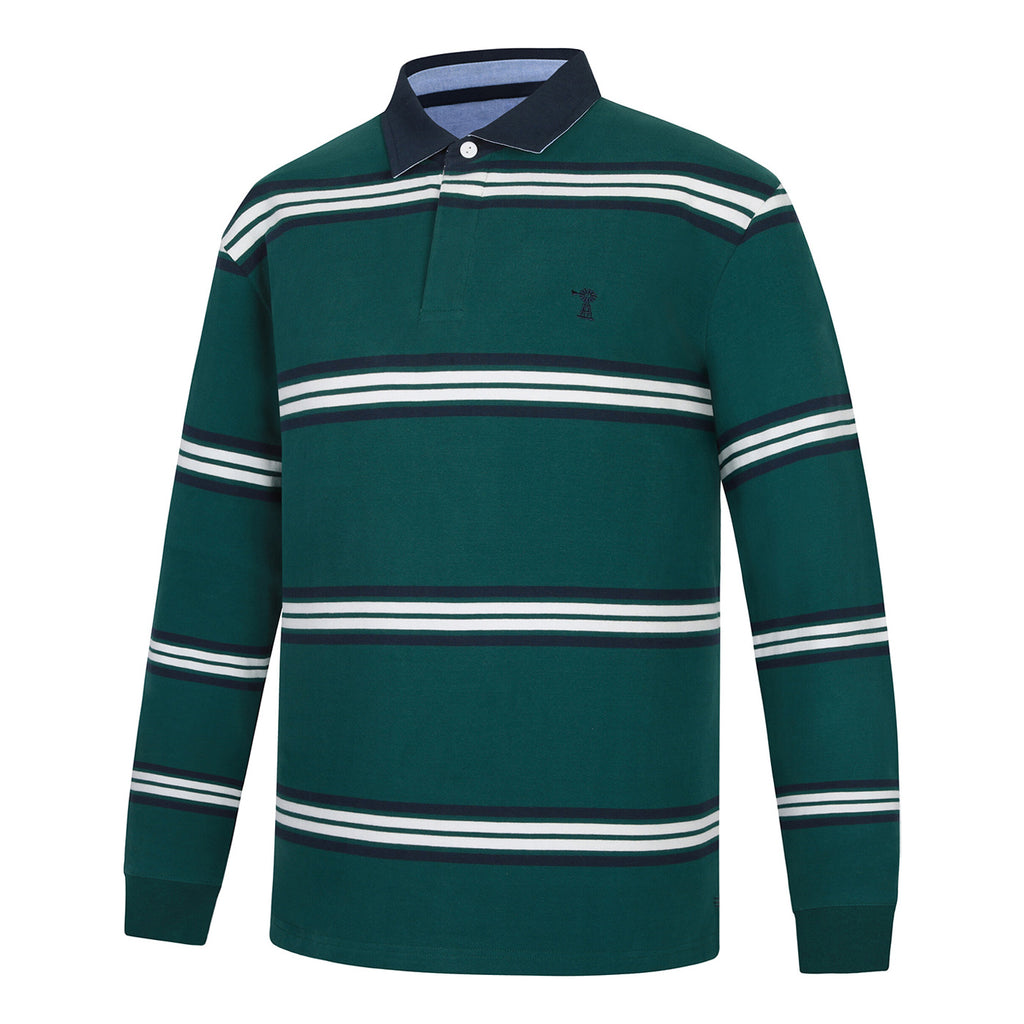 Ritemate Mens Pilbara Rugby (RMPC162) Forest/Navy/White
