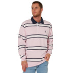 Ritemate Mens Pilbara Rugby (RMPC162) Pirouette/Navy/White