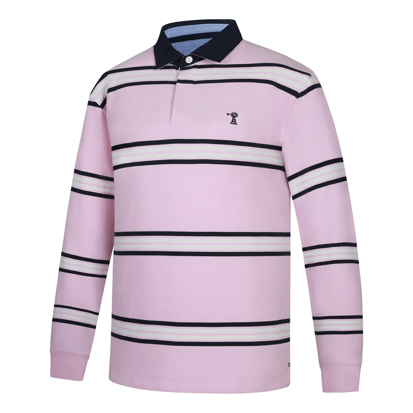 Ritemate Mens Pilbara Rugby (RMPC162) Pirouette/Navy/White