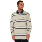 Ritemate Mens Pilbara Rugby (RMPC162) Pumice Stone/Navy/White