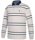 Ritemate Mens Pilbara Rugby (RMPC162) Pumice Stone/Navy/White