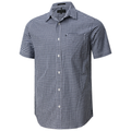 Ritemate Mens Pilbara S/S Gingham Shirt (RMPC173S) Navy/White