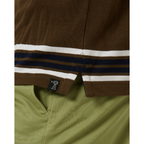 Ritemate Mens Pilbara Y/D Striped S/S Pocket Polo (RMPC182) Olive/White/Navy