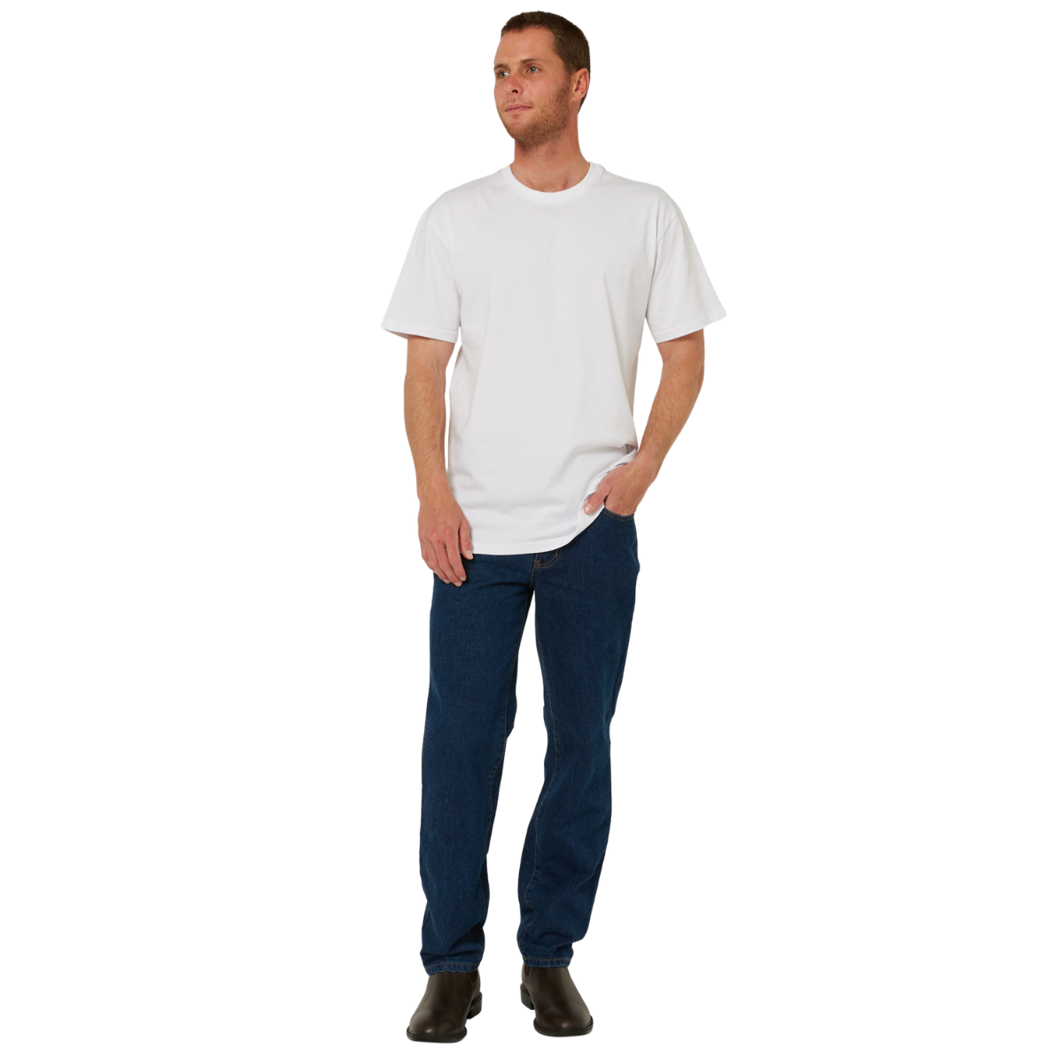 Ritemate Mens RMX Classic S/S Tee (RMPC224) White